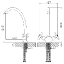 Смеситель Rossinka H H02-71 для кухонной мойки