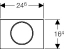 Кнопка смыва Geberit Sigma 10 115.758.KM.5 черный / хром