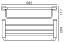 Полка для полотенец Art&Max Techno AM-E-4122B