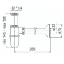 Сифон Nobili AV00103/2CR 1 1/4х32 для раковины