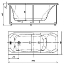 Акриловая ванна Акватек Альфа 140 см