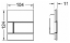 Кнопка смыва TECE Square Urinal 9242800 белое стекло, кнопка белая 9242800