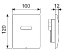 Кнопка смыва TECE Planus Urinal 220/12 V 9242352 сатин, нержавеющая сталь 9242352