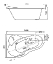 Акриловая ванна Santek Ибица XL 160х100 L/R Базовая плюс