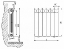 Радиатор водяной алюминиевый Rifar Alum 500 6 секций