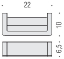 Полотенцедержатель Colombo Design Over B7031.satin